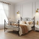 Ver imagem 1 de Cama Queen em Ferro Clássica Elizabeth:Preto