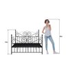 Cama Queen em Ferro Clássica Elizabeth:preto - 5