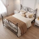 Ver imagem 2 de Cama Queen em Ferro Clássica Elizabeth:Preto