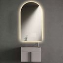 Ver imagem 5 de Espelho Orgânico Decorativo Lapidado com Led 90x60 Cm E13 para Sala, Quarto, Banheiro, 3000k 110v