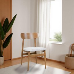 Kit 8 Cadeiras de Jantar Delta Estrutura Aço Carbono Laminado Natural com Estofado Linho Cru - 3