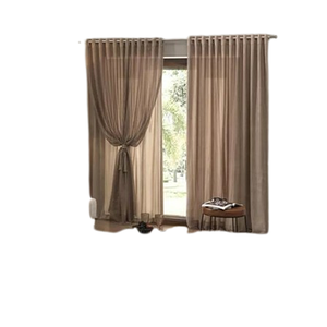 Cortina Sala Renda C/ Forro 3,50 Larg X 2,20 Alt Marrom