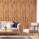 Ver imagem 1 de Papel de Parede Adesivo Tacos em Madeira Tons Claro 10m