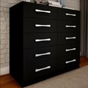 Ver imagem 1 de Cômoda 10 Gavetas Torres - Panorama Móveis