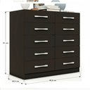 Ver imagem 4 de Cômoda 10 Gavetas Torres - Panorama Móveis