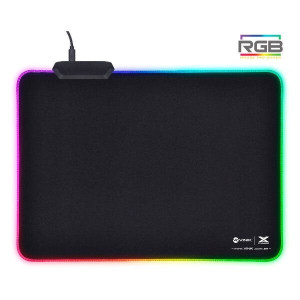 Mouse Pad Gamer Vinik VX Gaming RGB, Antiderrapante, 1 Porta USB, 250x350x3mm - 34684 - 4
