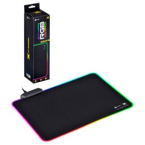 Mouse Pad Gamer Vinik VX Gaming RGB, Antiderrapante, 1 Porta USB, 250x350x3mm - 34684