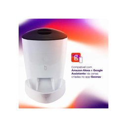 Alimentador para Caes e Gatos Inteligente Wi-fi 4l Hi By Geonav Branco - 2