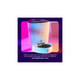 Alimentador para Caes e Gatos Inteligente Wi-fi 4l Hi By Geonav Branco - 4