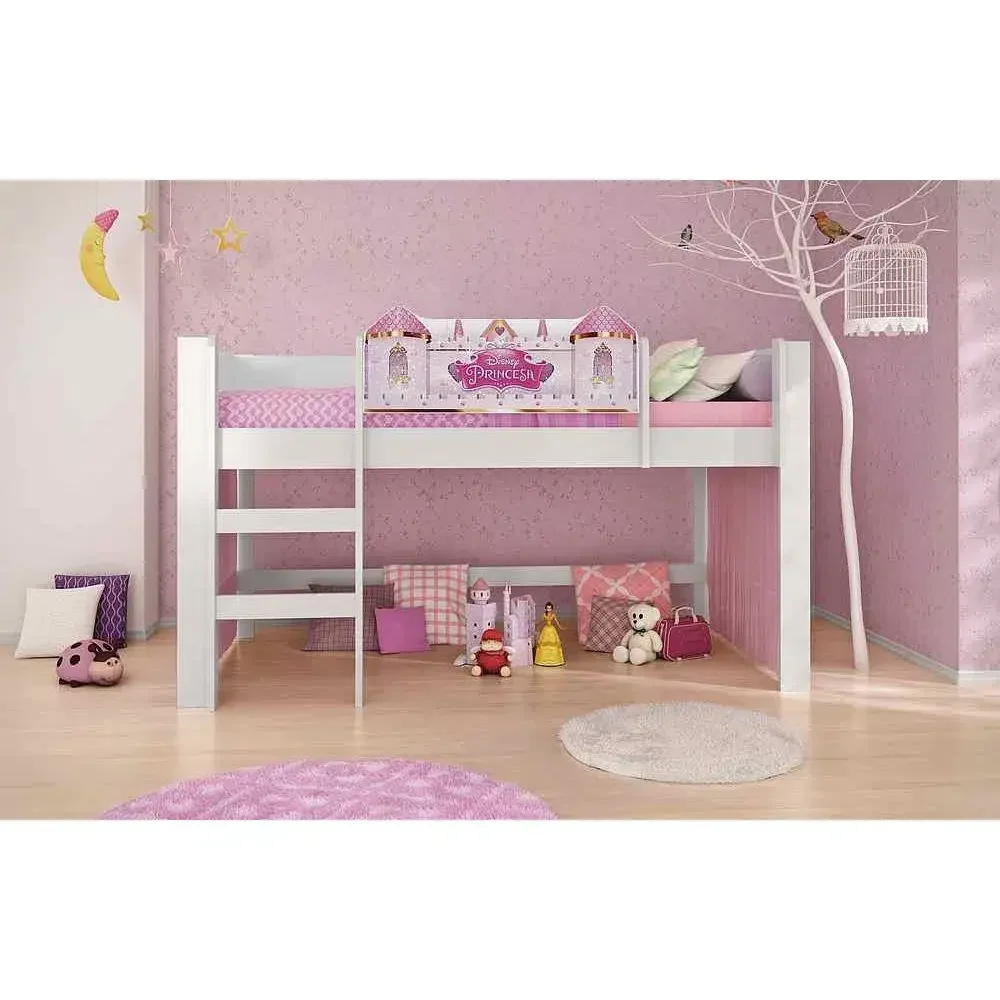 Ver imagem 6 de Cama Alta Infantil com Barraca Princesas Disney Play 