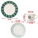 Ver imagem 5 de Café Lanche Sobremesa Donna Bosque Jogo Kit 8 Pessoas 16pçs