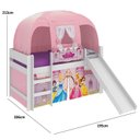 Ver imagem 3 de Cama Infantil com Escorregador e Barraca Princesas Disney Play