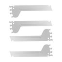 Ver imagem 1 de Kit 4 Mão Francesa Apoio Para Bandeja 30cm SLG Gôndolas New Plus - SA Gôndolas