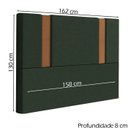 Ver imagem 4 de Cabeceira Queen 158 cm Veron Veludo Verde Soon