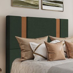 Cabeceira Queen 158 cm Veron Veludo Verde Soon - 7