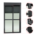 Ver imagem 3 de Porta Correr Integ.2F.Móveis 220 x 200 Elite c/Fecho Autom V.Liso Preto Brimak