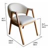 Sala de Jantar Olivia (base+tampo) 2,20x1,10, com 8 Cadeiras Olivia Verniz Nogueira, Corino Branco - - 6