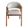 Sala de Jantar Olivia (base+tampo) 2,20x1,10, com 8 Cadeiras Olivia Verniz Nogueira, Corino Branco - - 5