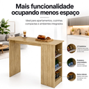 Ver imagem 7 de Bancada Gourmet Ravenna 136cm com 3 Nichos Dourado - J Carvalho