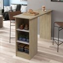 Ver imagem 4 de Bancada Gourmet Americana para Cozinha Ravenna 136cm Estrutura Moderna Multiuso - Dourada/Fumê