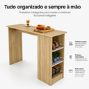Ver imagem 6 de Bancada Gourmet Ravenna 136cm com 3 Nichos Dourado - J Carvalho