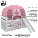 Ver imagem 5 de Cama Infantil com Escorregador e Barraca Minha Doce Casinha Play Pura Magia