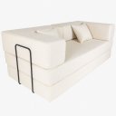 Ver imagem 1 de Sofa Cama 2 Lugares Virginia 185cm Boucle Sofa na Caixa Bege