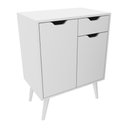 Ver imagem 5 de Gabinete Banheiro 60cm 2 Portas e 1 gaveta Retrô Multimóveis CR10118 Branco