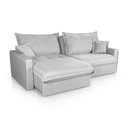 Ver imagem 5 de Sofá Cama Lume sem Caixa 2,10m Linho Cinza - King House