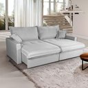 Ver imagem 1 de Sofá Cama Lume sem Caixa 2,10m Linho Cinza - King House