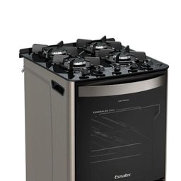 Fogão 4 Bocas a Gás Esmaltec Esmeralda Glass 4087 Acendimento Automático Inox Bivolt - 2 Fogão 4 Bocas a Gás Esmaltec Esmeralda Glass 4087 Acendimento Automático Inox Bivolt - 2