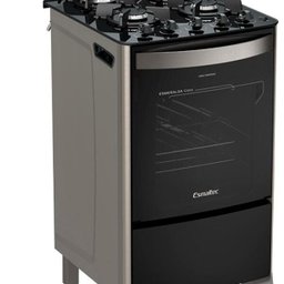 Fogão 4 Bocas a Gás Esmaltec Esmeralda Glass 4087 Acendimento Automático Inox Bivolt - 4 Fogão 4 Bocas a Gás Esmaltec Esmeralda Glass 4087 Acendimento Automático Inox Bivolt - 4