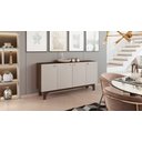 Ver imagem 2 de Buffet Delícia 4 Portas Lisas Jcm Movelaria Café/off White