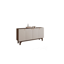 Buffet Delícia 4 Portas Lisas Jcm Movelaria Café/off White - 1