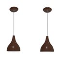 Ver imagem 1 de 02 Lustres Pendente Colorido Balcão Cozinha - Marrom