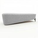 Ver imagem 6 de Puff Recamier Decorativo Orgânico Lavie 140cm Premium Chenille Bouclê Prata - Desk Design