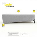 Ver imagem 4 de Puff Recamier Decorativo Orgânico Lavie 140cm Premium Chenille Bouclê Prata - Desk Design