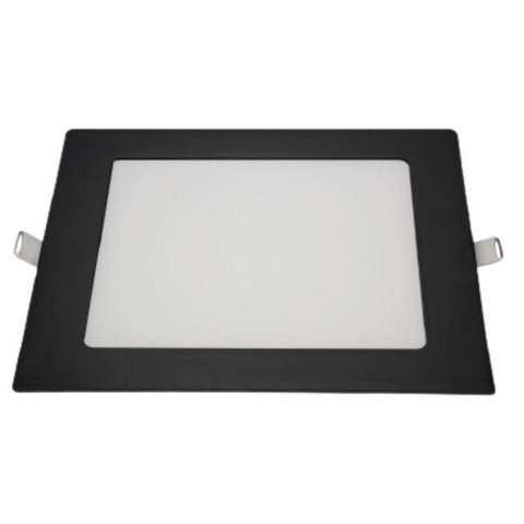 Painel Led Preto Embutir Quadrado 18w Frio 6500k Blumenau