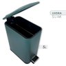 Lixeira Retangular com Pedal Slim 5 Litros Verde - 3