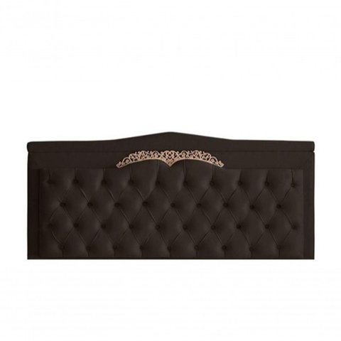 Cabeceira de Cama Box Painel Barcelona Casal 140 Cm Retro Capitonê Botão Encapados Suede Marrom do