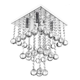 Lustre Pendente De Cristal Classic Square Long - 2