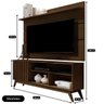 Rack com Painel para Sala Televisão até 50 Polegadas - Mod.2031:Cedro - Ripado - 2