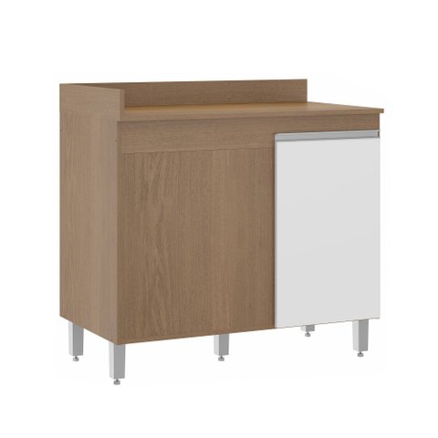 Armário de Cozinha Balcão de Canto 94x52cm Linha Harmonia 03.0459 Semplicitá Movéis