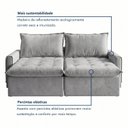 Ver imagem 4 de Sofá Cama Reclinável sem Caixa 220cm Sevilha