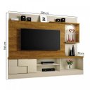 Ver imagem 3 de Estante Home para TV até 65 Polegadas 1 Porta e LED Dinamarca Mavaular