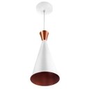 Ver imagem 2 de Kit 3 Pendentes Cone Funil Aluminio Tom Dixon 33x15cm Branco