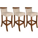 Ver imagem 1 de 3 Cadeira Alta Bancada Banqueta Banco Alto Area Gourmet Luxo Decorativa Sala de Jantar Quadrada