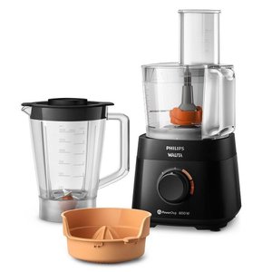 Multiprocessador Powerchop 600 Philips Walita Preto 600w 3 em 1 com 2 Velocidades Ri7300-92 220v
