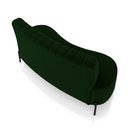 Ver imagem 7 de Sofá Living Decorativo 2 Lugares 1,60m Katara Pés de Ferro Veludo Verde G33 - Gran Belo