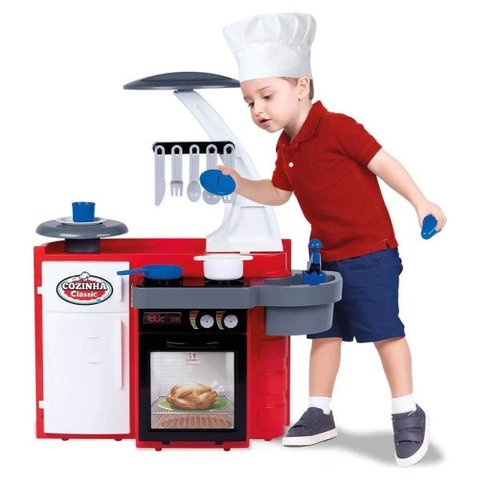 Brinquedo Cozinha Infantil Classic Completa Menino